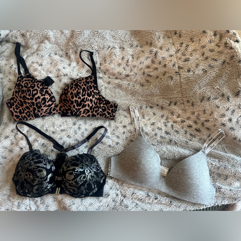 Three Barely Worn Bras (see description)